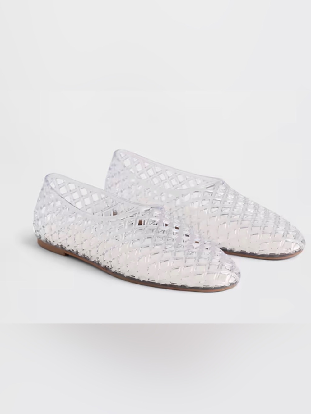 Gap Jelly Ballet Shoes Flats 1980s New With Sticker 8 Clear Summer Vacation